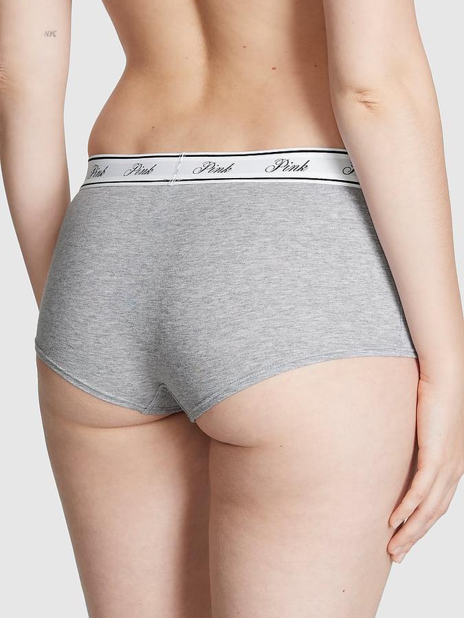 Logo Cotton Shine Boyshort Panty