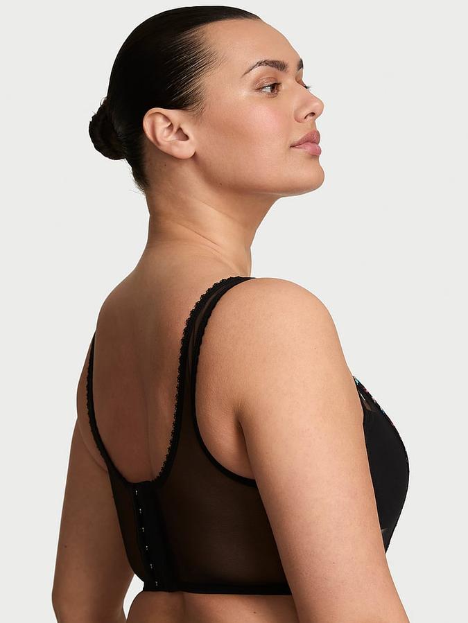 Dark Blossom Embroidery Corset Top image number 1