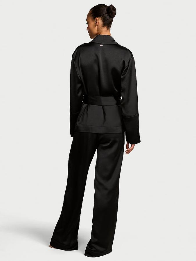 Luxe Satin Wrap Top & Pant Set image number 1