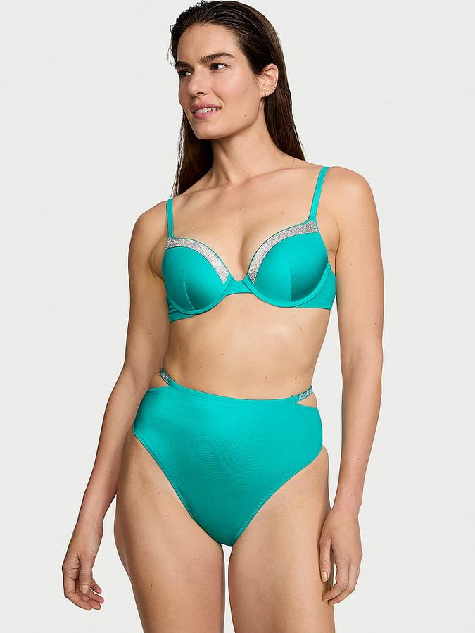 Very Sexy Shine Trim Push-Up Bikini Top image number 0