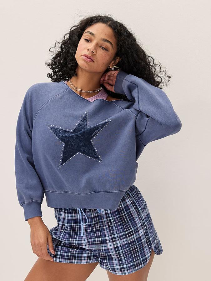 Ivy Fleece Off-The-Shoulder Sweatshirt image number 4