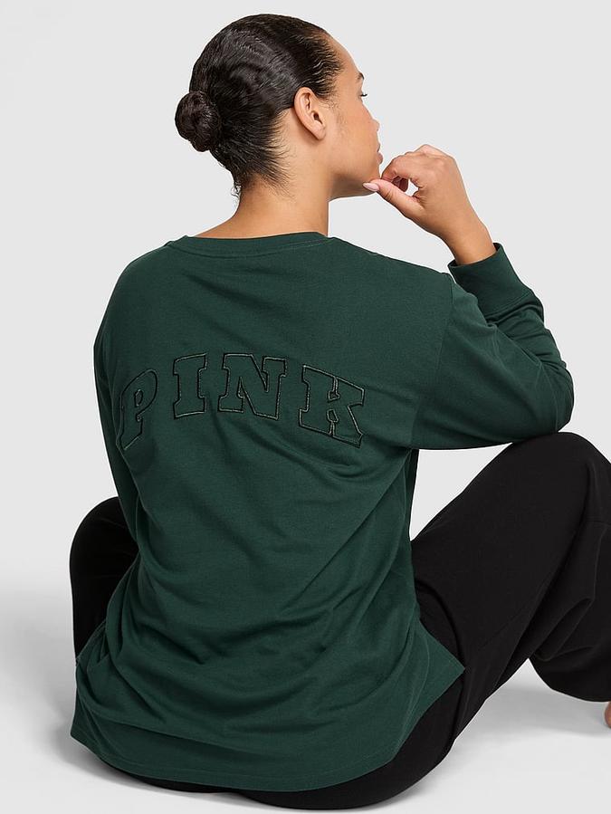 Campus Cotton Long-Sleeve Tee