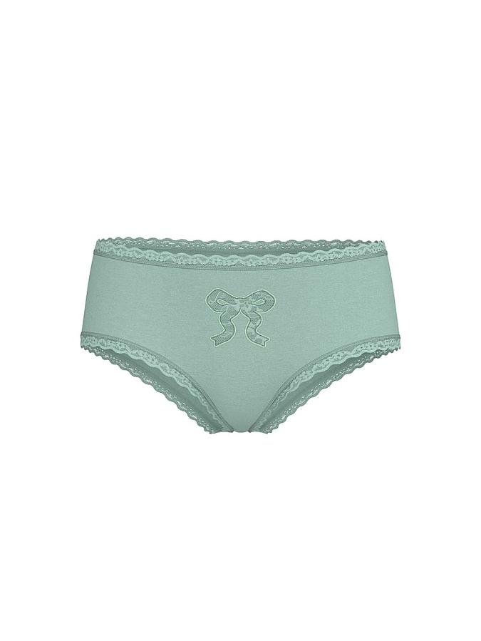 Cotton Lace Bow Cheeky Panty image number 2