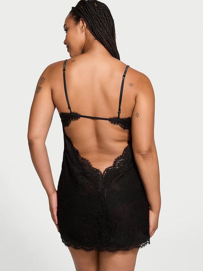 Twinkle Strap Lace Slip Dress image number 1