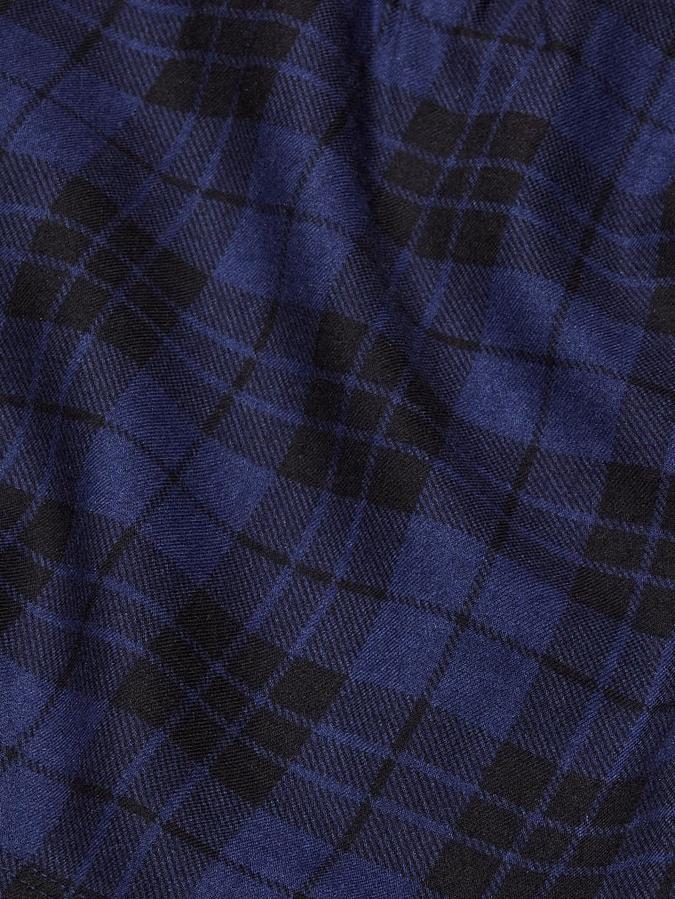 Flannel Boxy Pajama Shorts image number 3