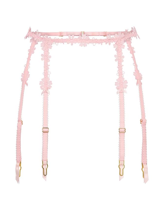 Blossom Embroidery Garter Belt image number 2