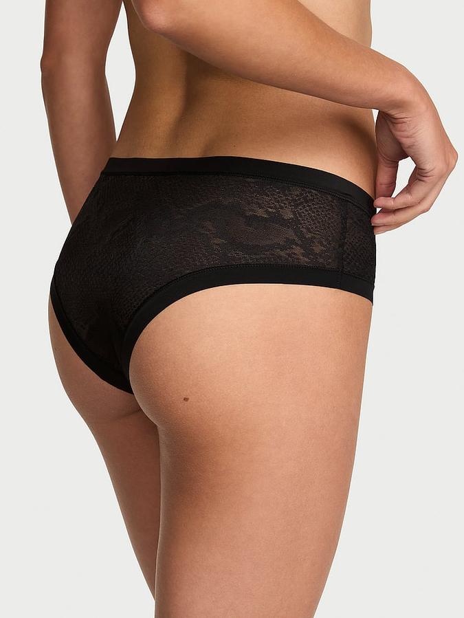 No-Show Snake Mesh Cheeky Panty