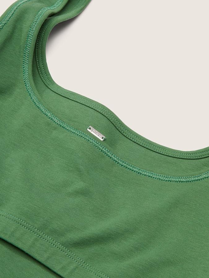 Cotton Contour Crop Tank Top image number 3
