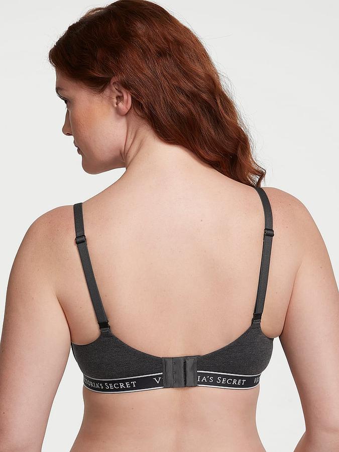 Grey Lightly Lined Cotton Wireless Bra Lightly Lined Cotton Wireless Bra