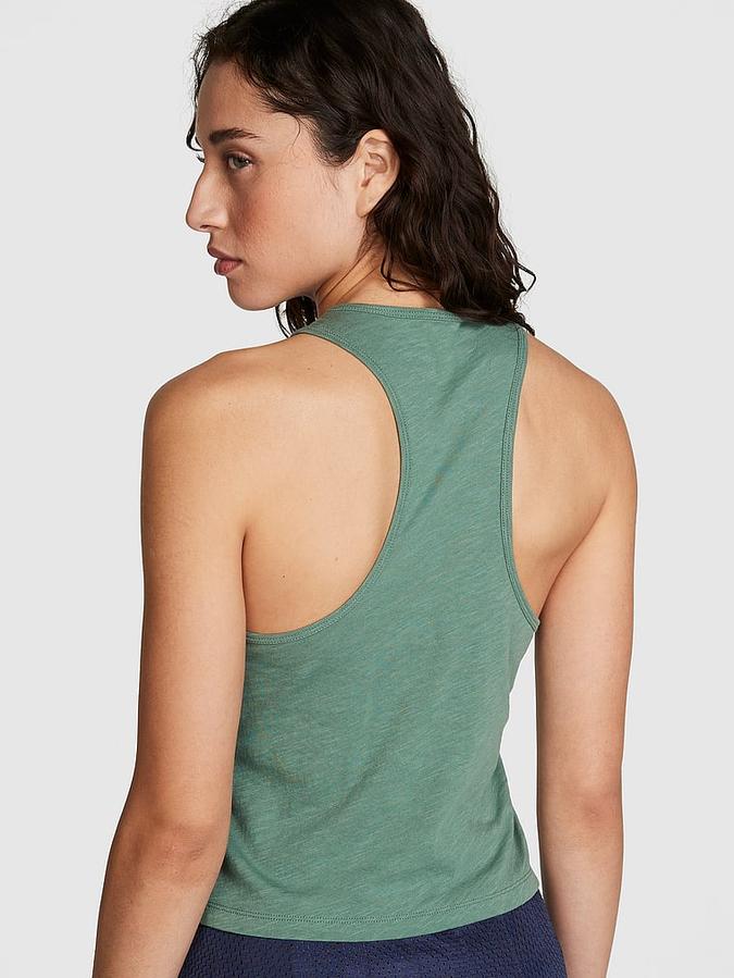 Cotton Racerback Tank Top image number 1