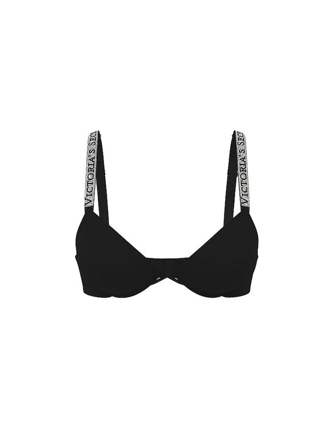 Logo Shine Strap Push-Up Bra image number 2