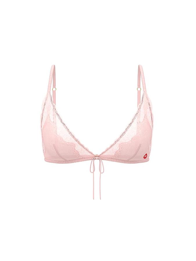 Tease Satin Kiss Triangle Bralette image number 2