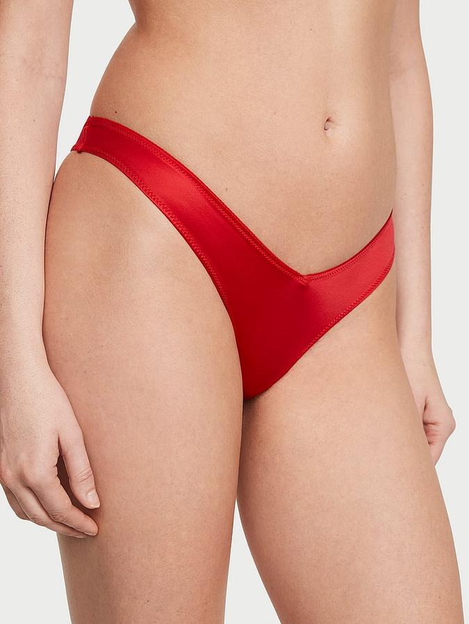 Strappy-Back High-Leg Thong Panty image number 0
