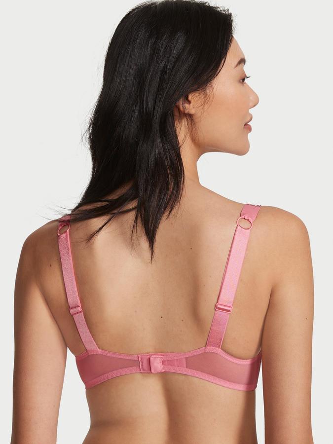 Shine Strap Lace Push-Up Bra image number 1