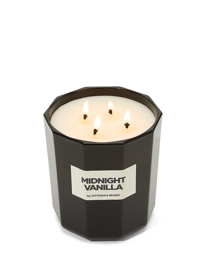 Midnight Vanilla Large Cylinder candles image number 3