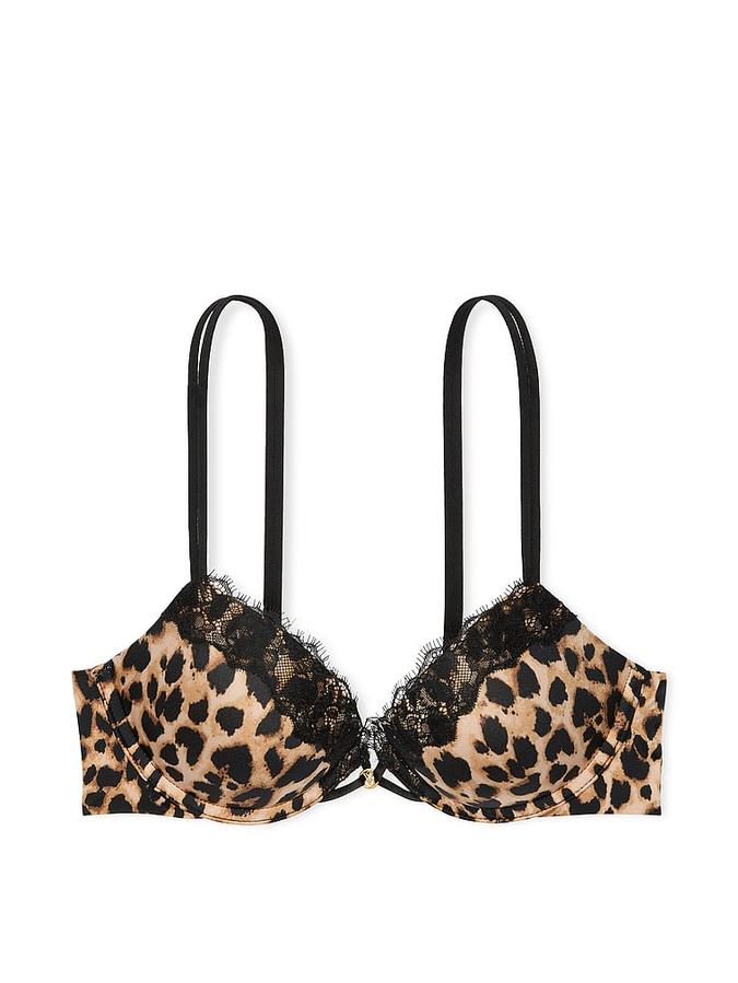 Smooth Lace-Trim Push-Up Bra image number 2