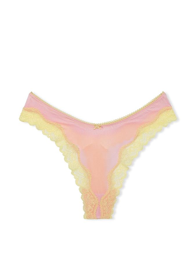 Fun & Flirty High-Leg Scoop Thong Panty image number 2