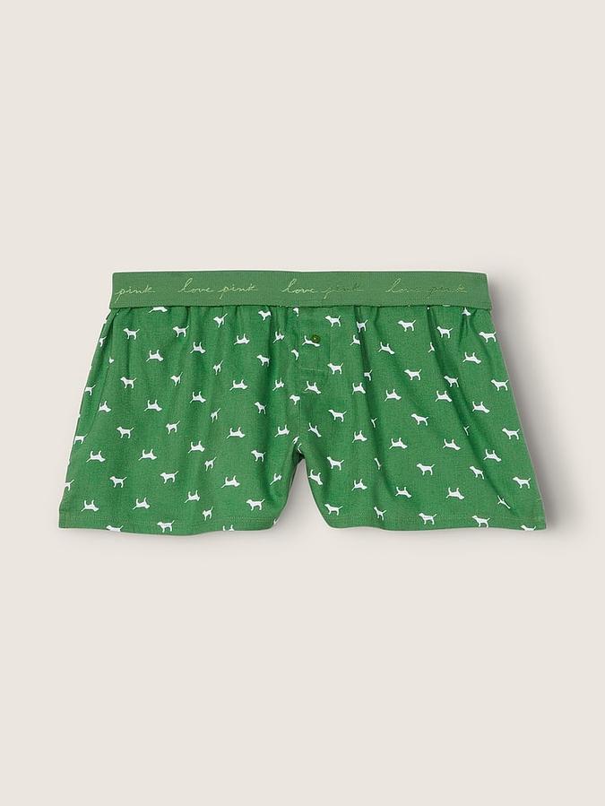 Flannel Boxy Pajama Shorts image number 2