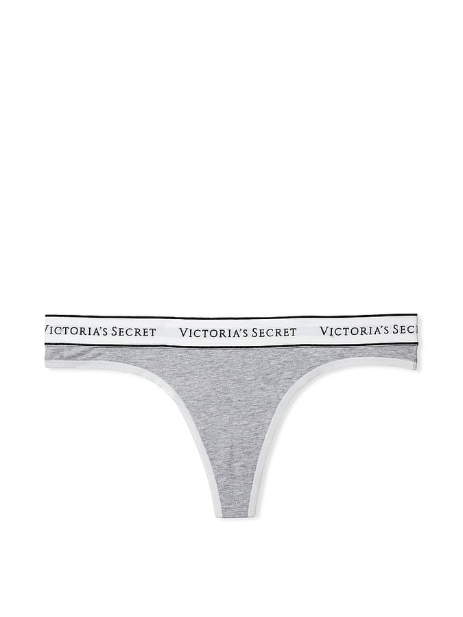 Logo Cotton Thong Panty image number 2