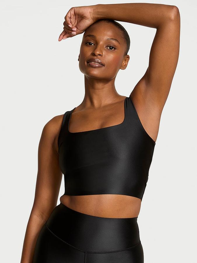 VSX GlossyTech&trade; Square-Neck Bra Top