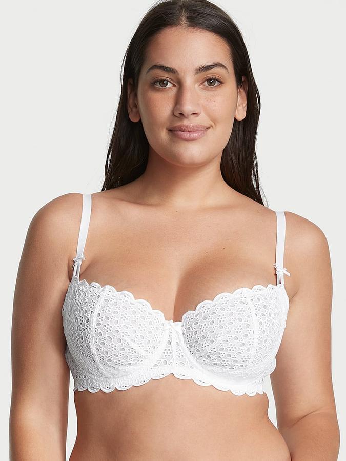 Wicked Unlined Eyelet Lace Balconette Bra
