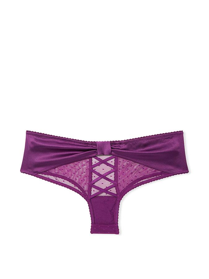 Bow-Back Open Lace-Up Cheeky Panty image number 3
