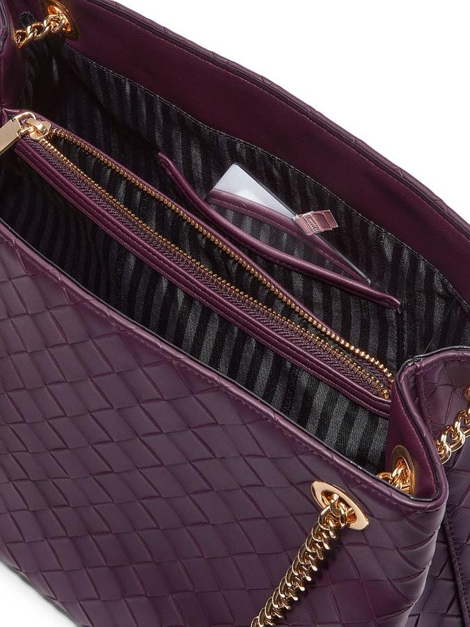 The Victoria Shoulder Tote Violet image number 3