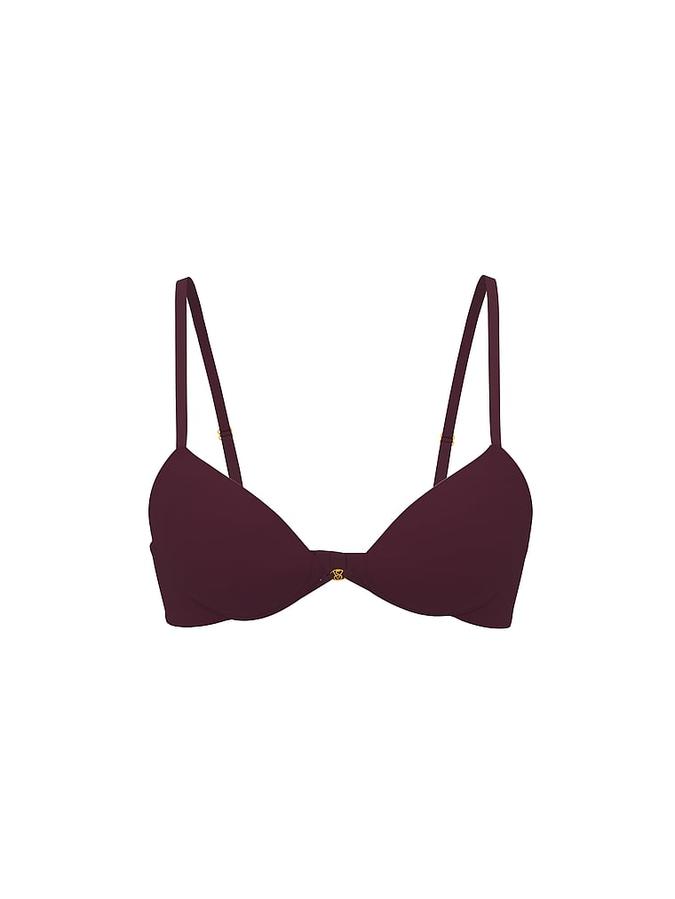 Smooth Lightly Lined Plunge Demi Bra image number 2