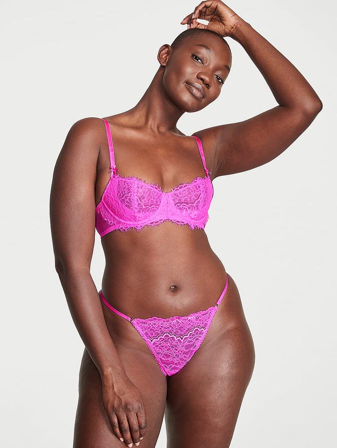 Wicked Unlined Lace Balconette Bra image number 3