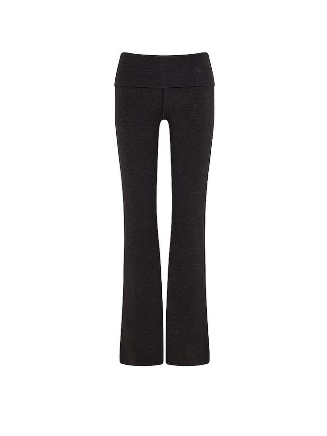 All-Day Cotton&trade; Foldover Flare Leggings image number 2