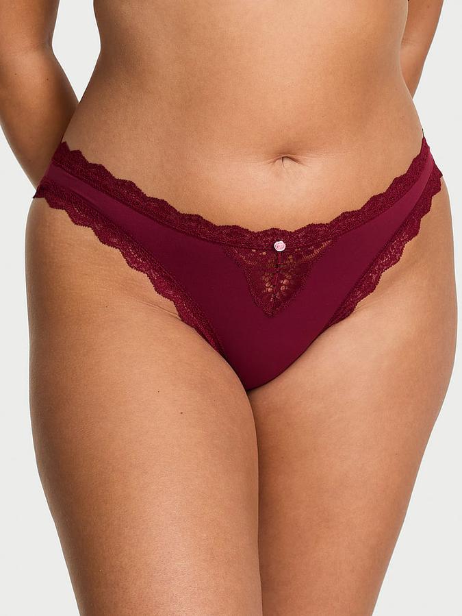 Lace-Trim Bikini Panty
