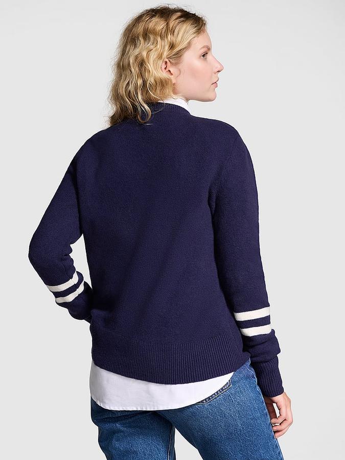 Collegiate Knit Crewneck Sweater image number 1