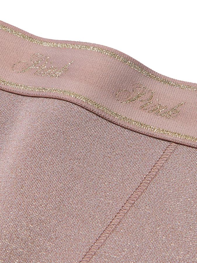 Logo Cotton Shimmer High-Waist Boyshort Panty image number 1