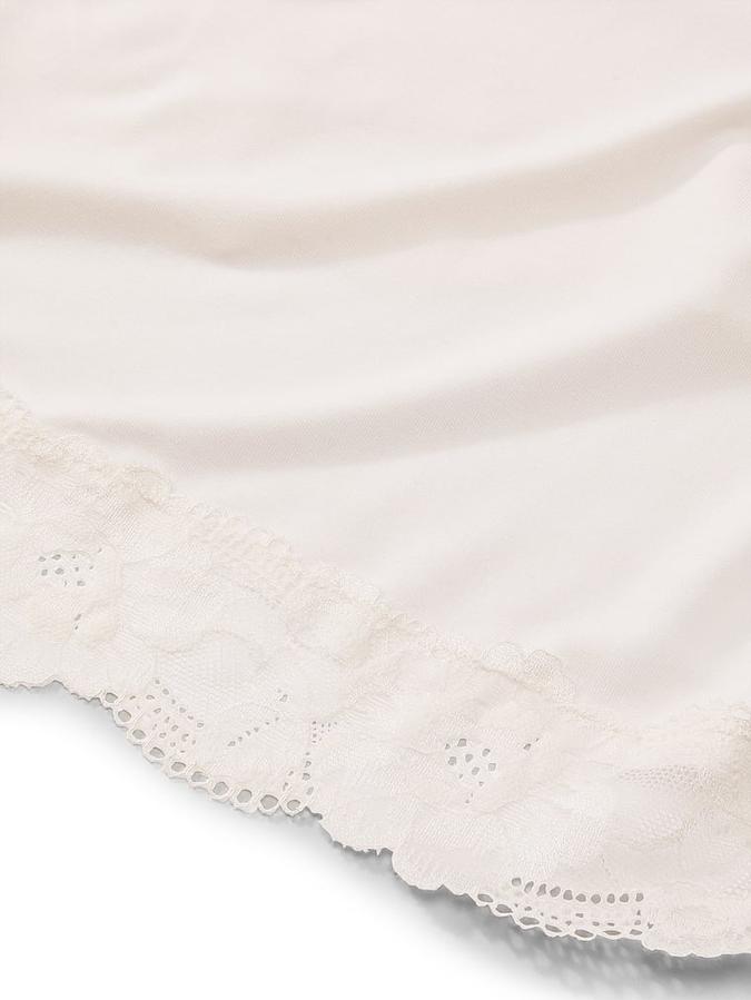 SoSoft&trade; Modal Lace-Trim Bridal Mini Slip image number 3