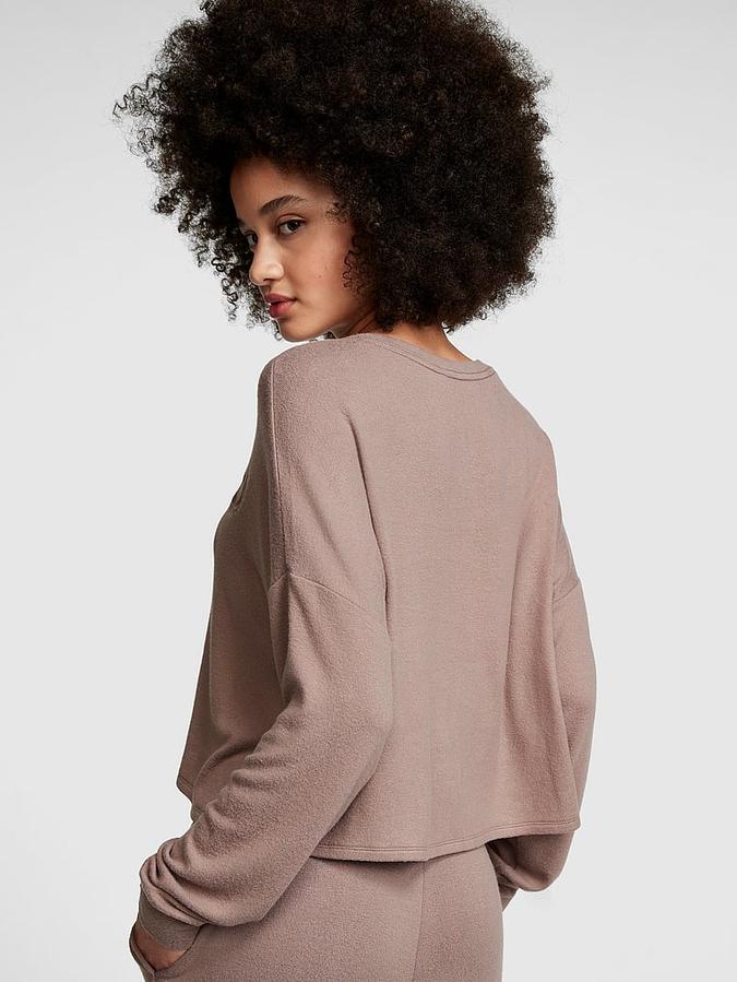 Cozy Long-Sleeve Sleep Shirt image number 1