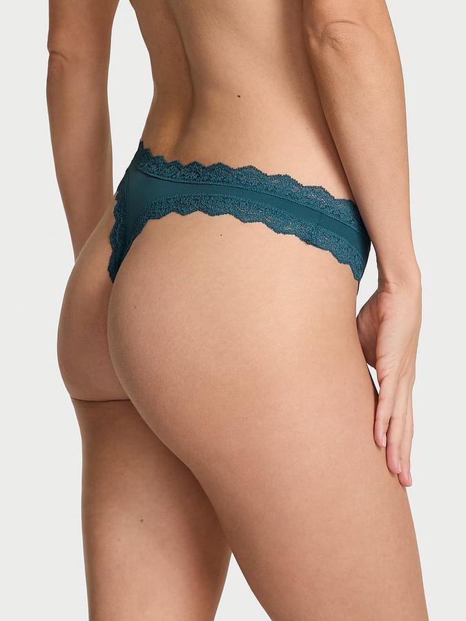 Lace-Trim Thong Panty