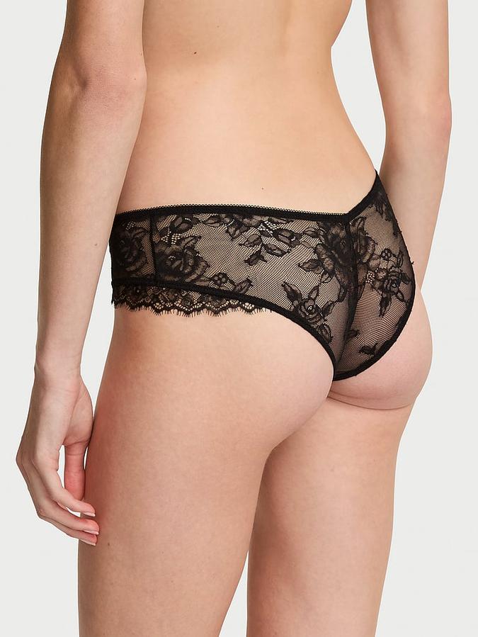Rose Lace Overlay Cheeky Panty