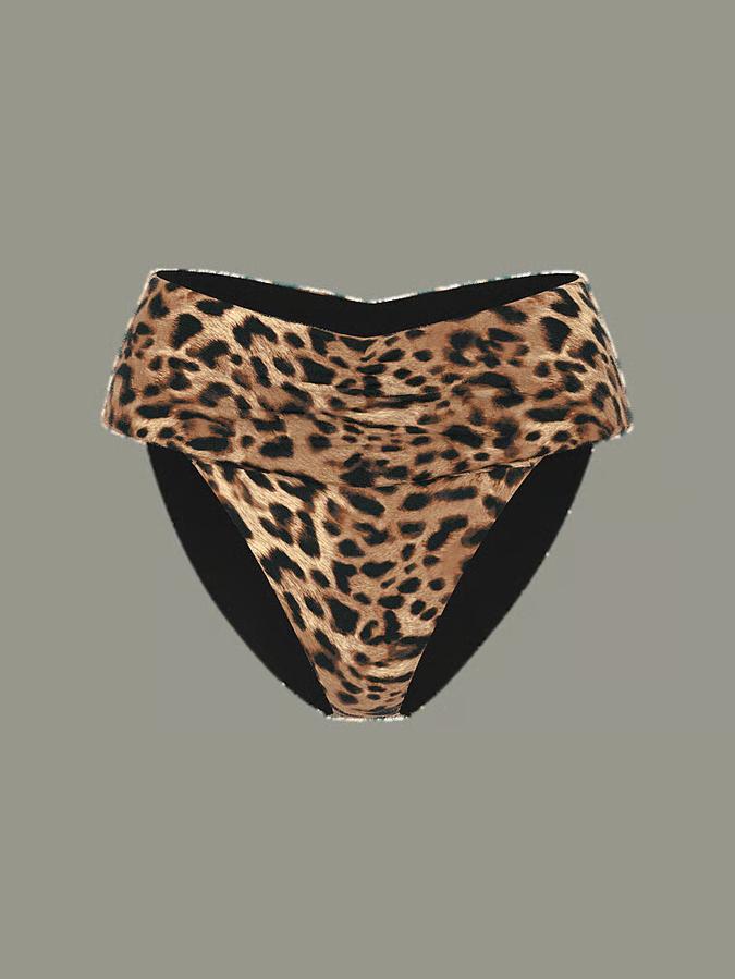 Cinched High-Waist Bikini Bottom image number 2