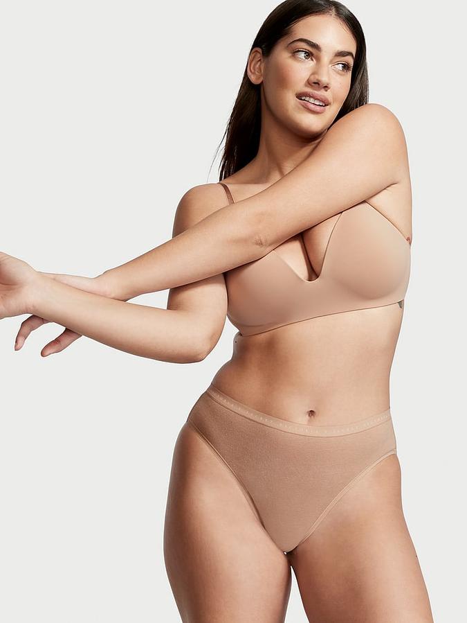 Stretch Cotton High-Leg Brief Panty image number 0