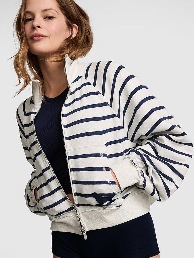 Campus Terry&trade; Mock-Neck Full-Zip Sweatshirt