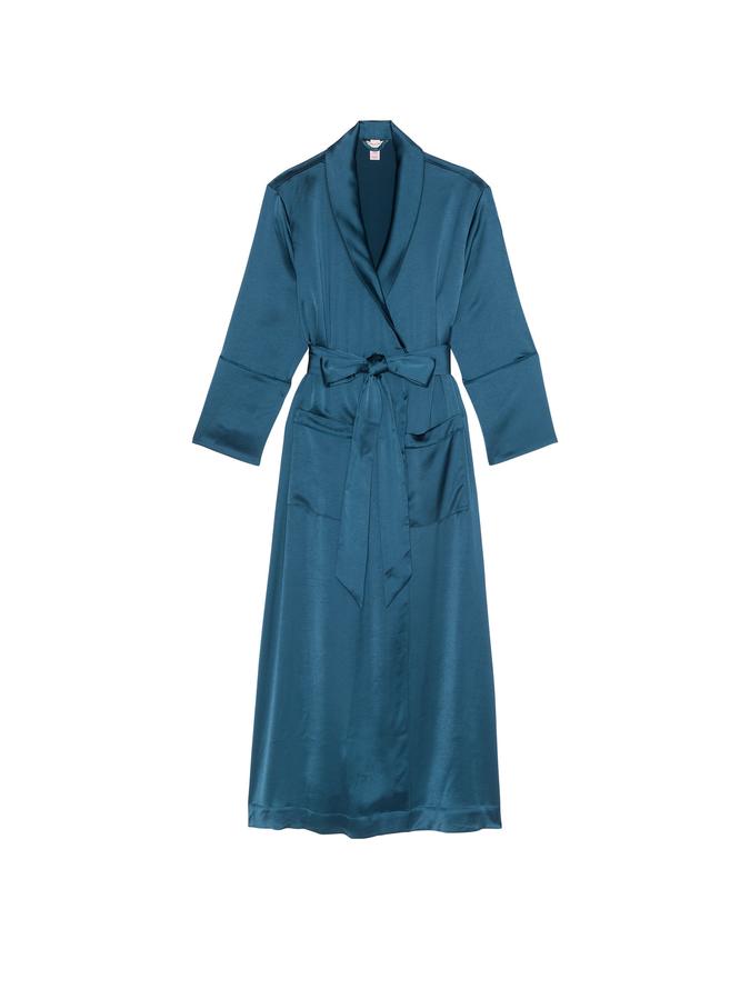 Luxe Satin Long Robe image number 2