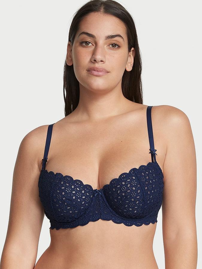 Wicked Unlined Eyelet Lace Balconette Bra