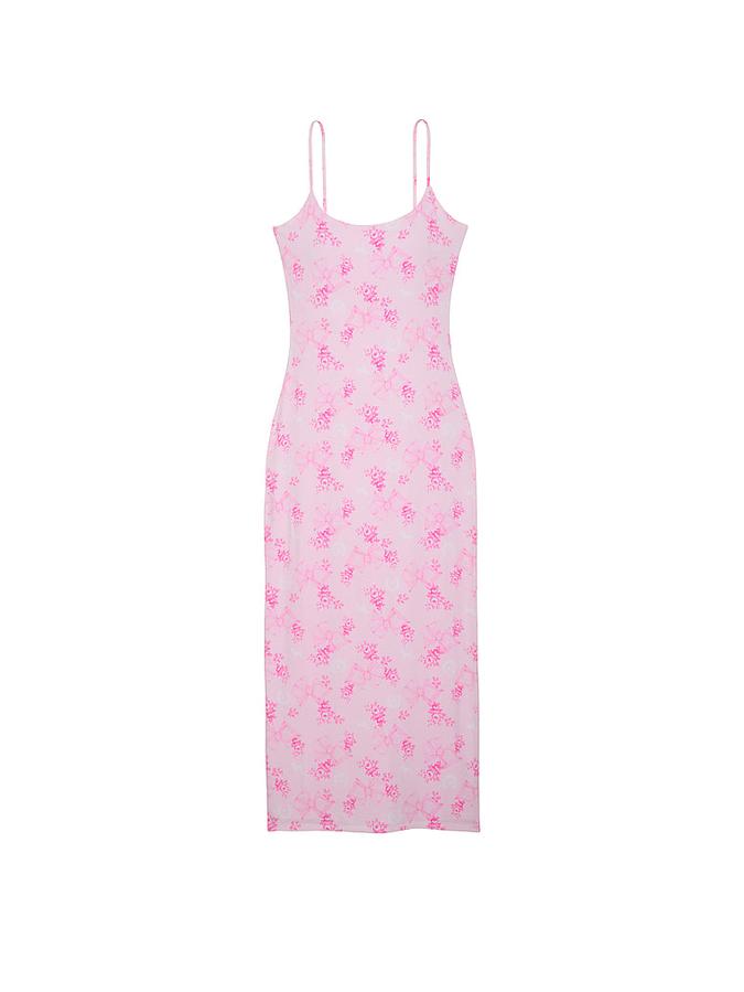 PINK x LoveShackFancy Modal Midi Dress image number 2