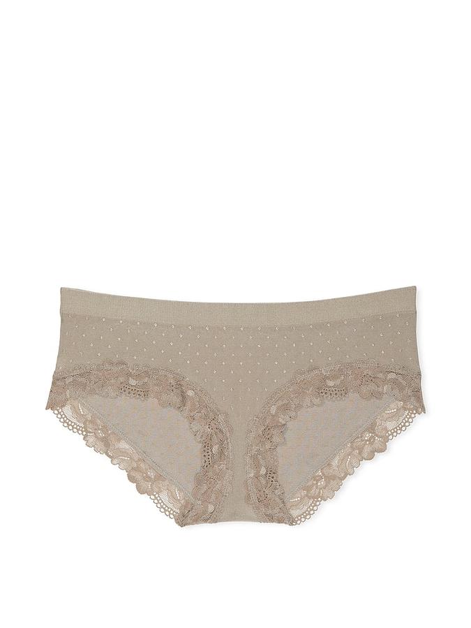 Seamless Lace-Trim Hiphugger Panty image number 0