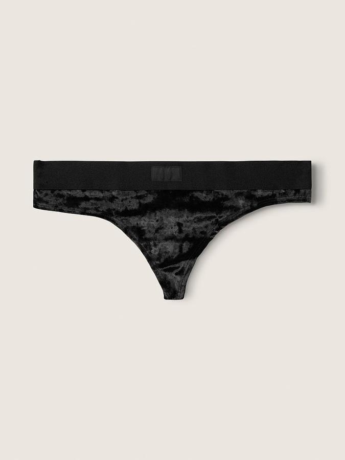 Velvet Thong Panty image number 1