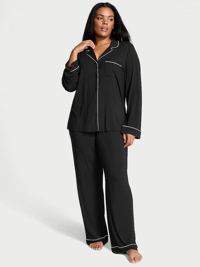 Modal Soft Long Pajama Set image number 0