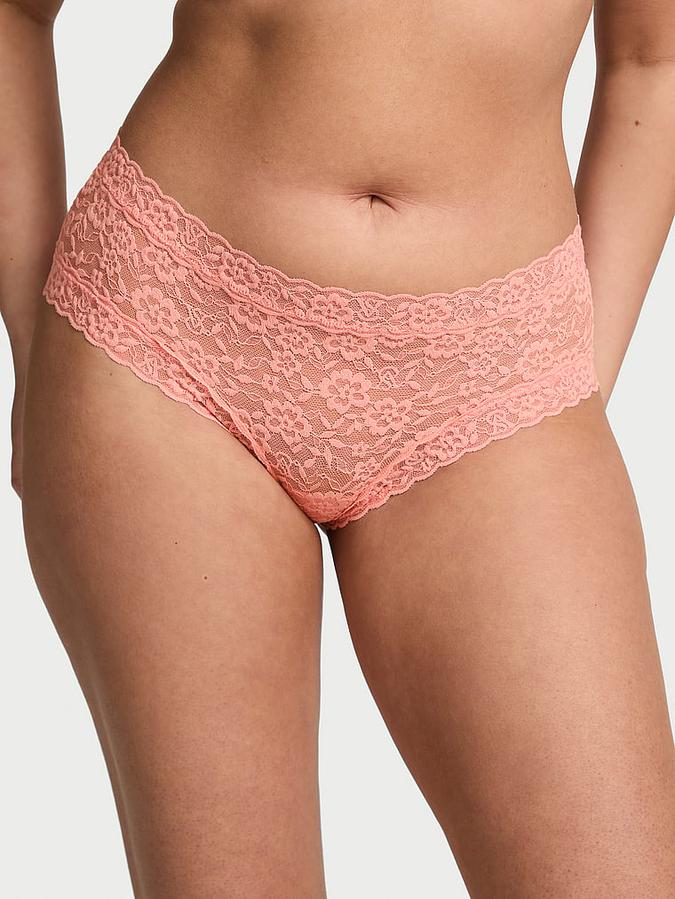 Blossom Lace Strappy-Back Cheeky Panty