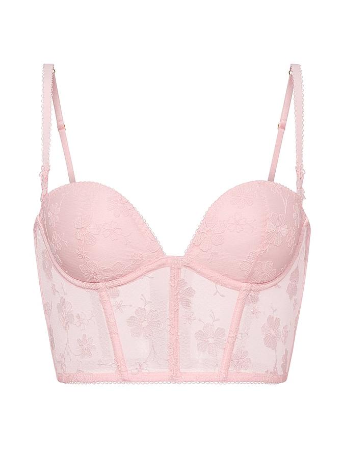 Blossom Embroidery Plunge Corset Top image number 2