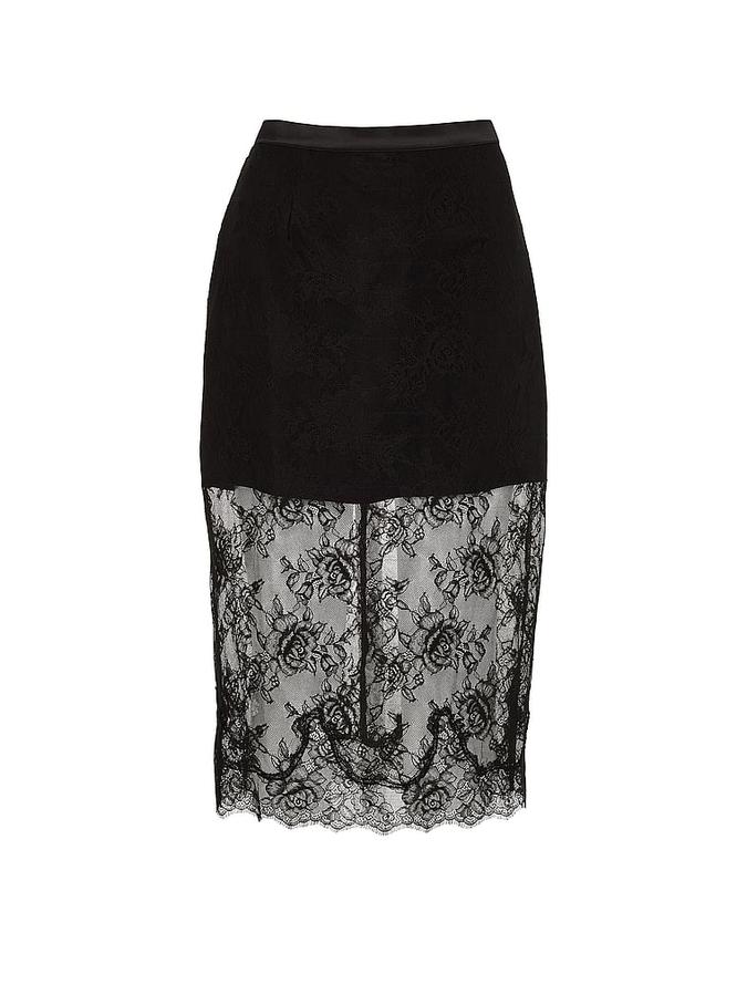 Rose Lace Midi Skirt image number 2