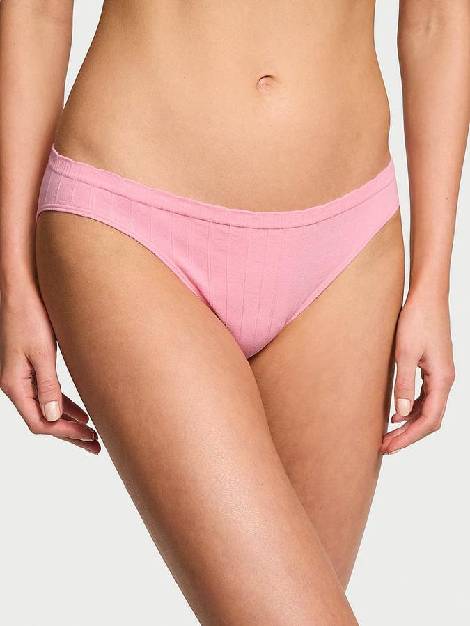 Stretch Cotton Rib Bikini Panty image number 0